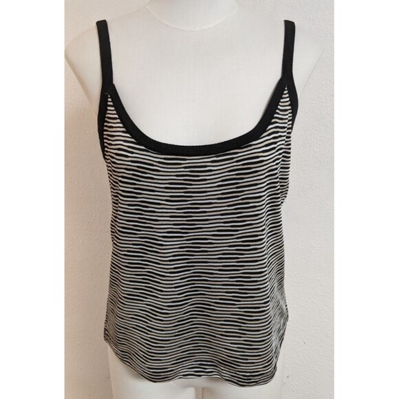GRIFFITH GRAY For St. John Women's Knit Striped Strappy Classic Tank Top M - Picture 1 of 7